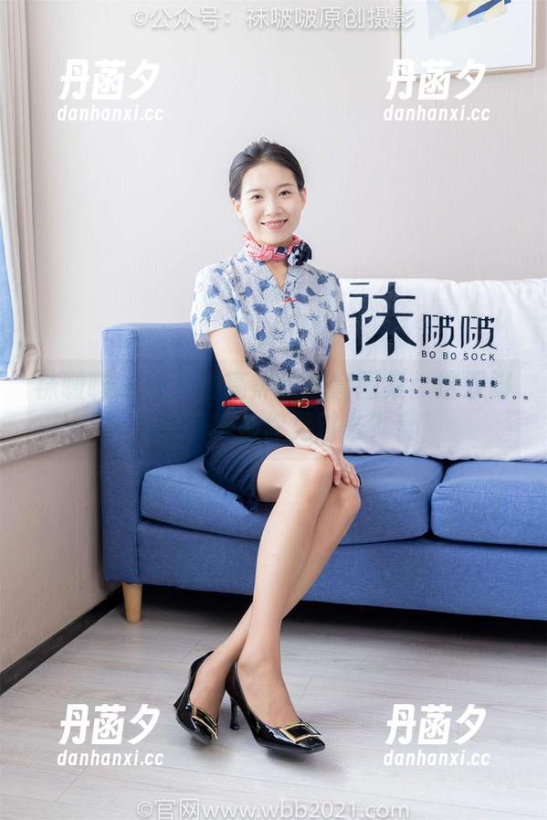 袜啵啵 - 稚予油亮黑丝全套图集：这双脚的透明转角你见过么？！